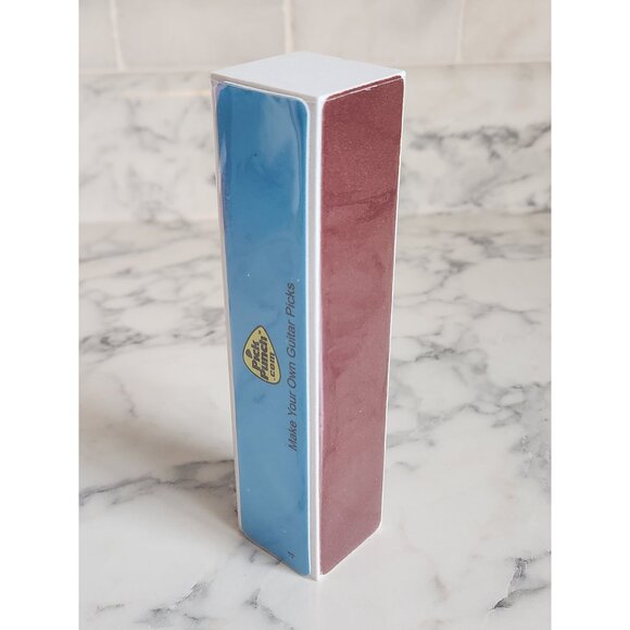 Pick Punch 4-Sided Guitar Pick File & Smoother Abrasive Foam For Guitarists - Picture 2 of 5